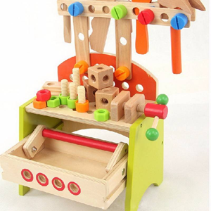 ست اسباب بازی میز ابزار چوبی Wooden tool table toy set -اسباب بازی